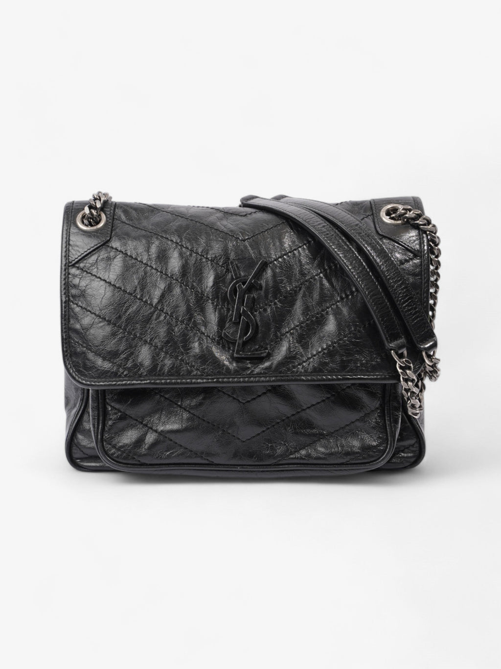 Saint Laurent Niki Black Leather Medium