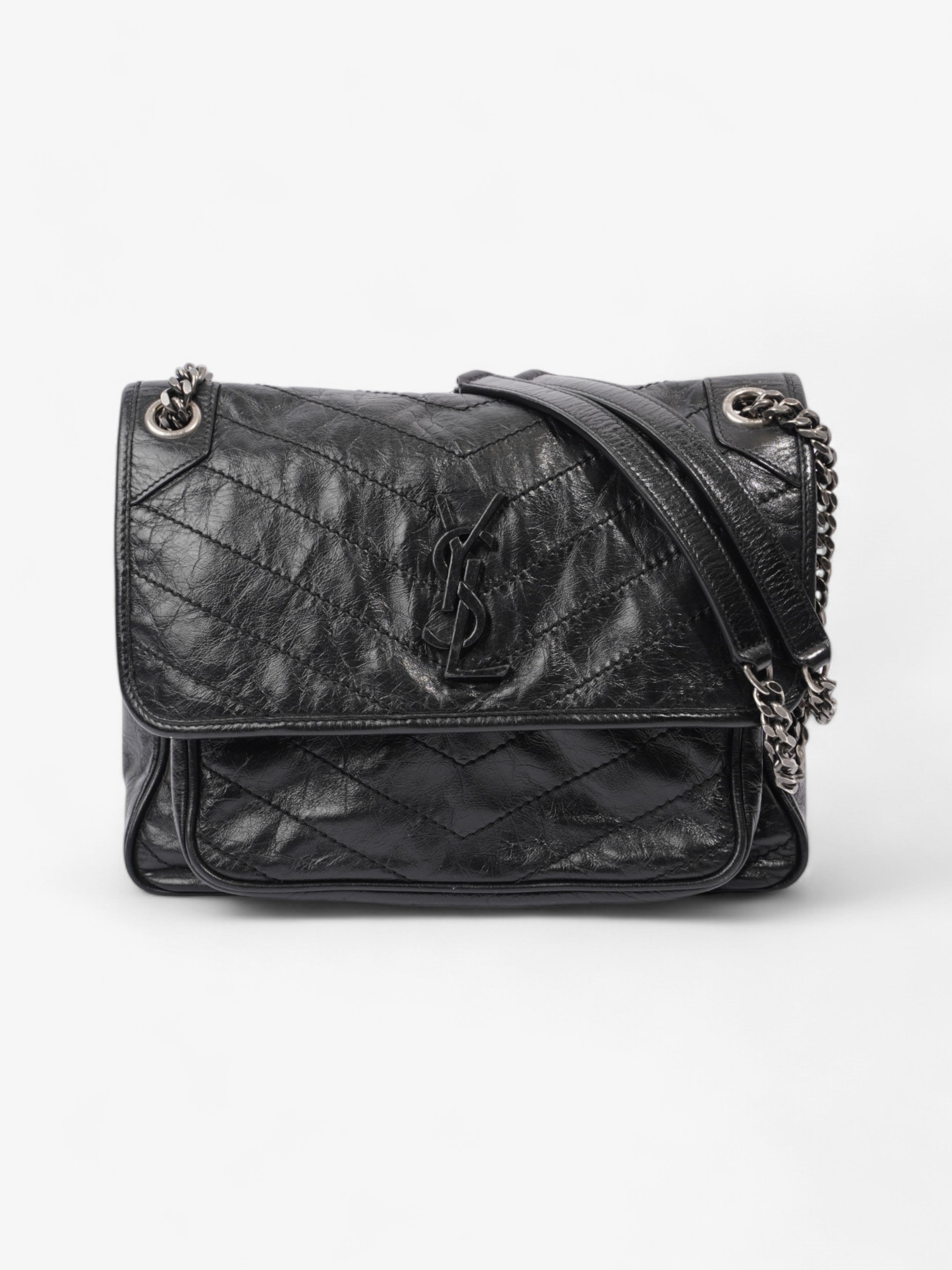 Saint Laurent Niki Black Leather Medium