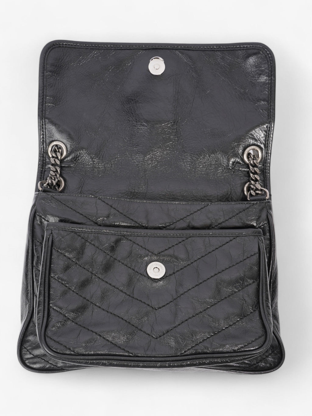 Saint Laurent Niki Black Leather Medium