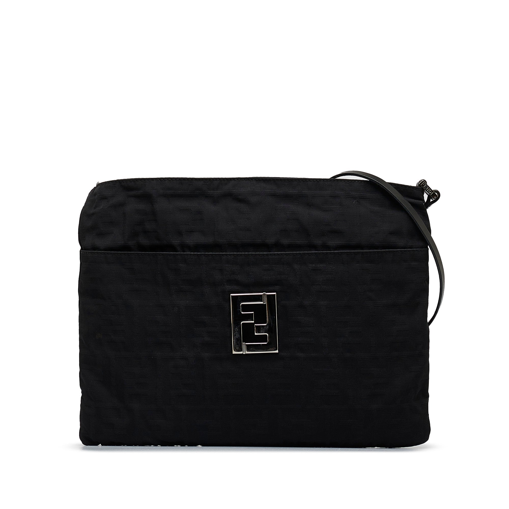 Fendi Crossbody Bag Black Zucca Canvas