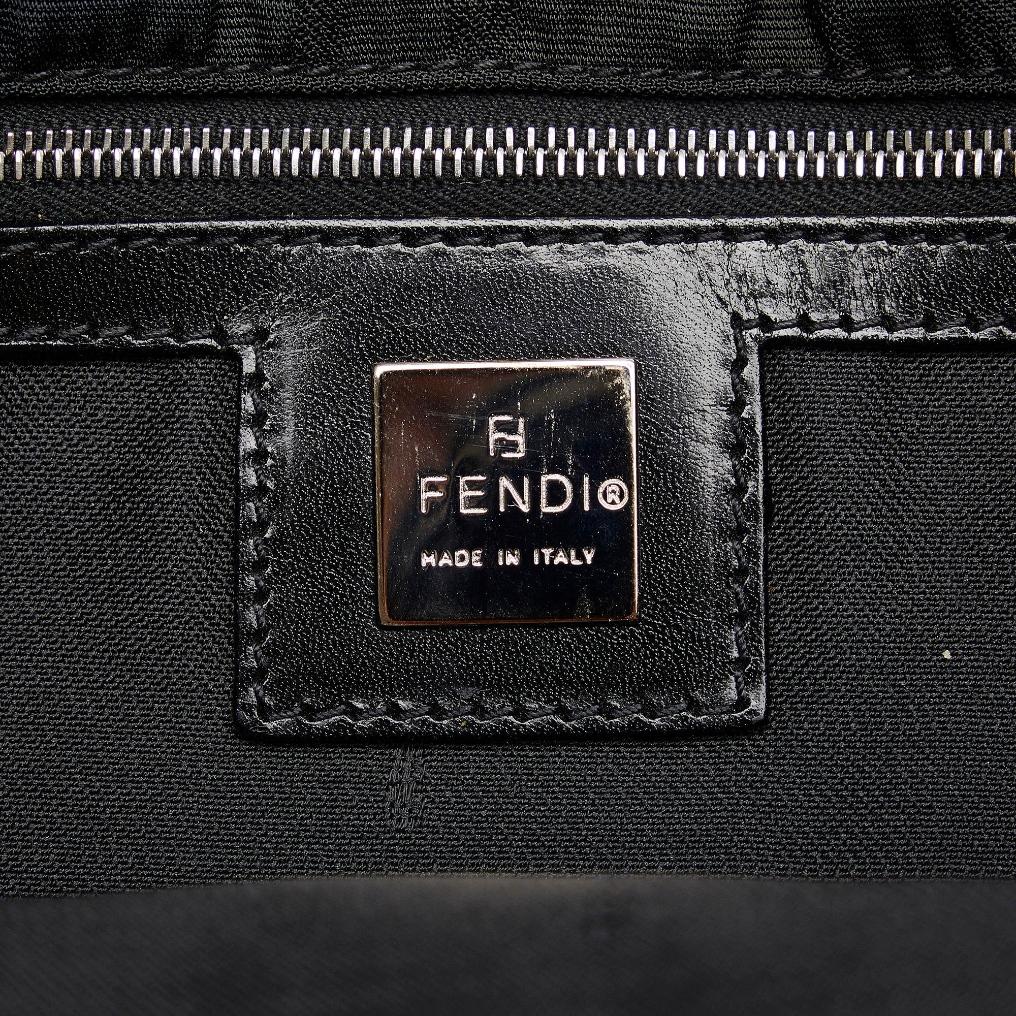 Fendi Crossbody Bag Black Zucca Canvas