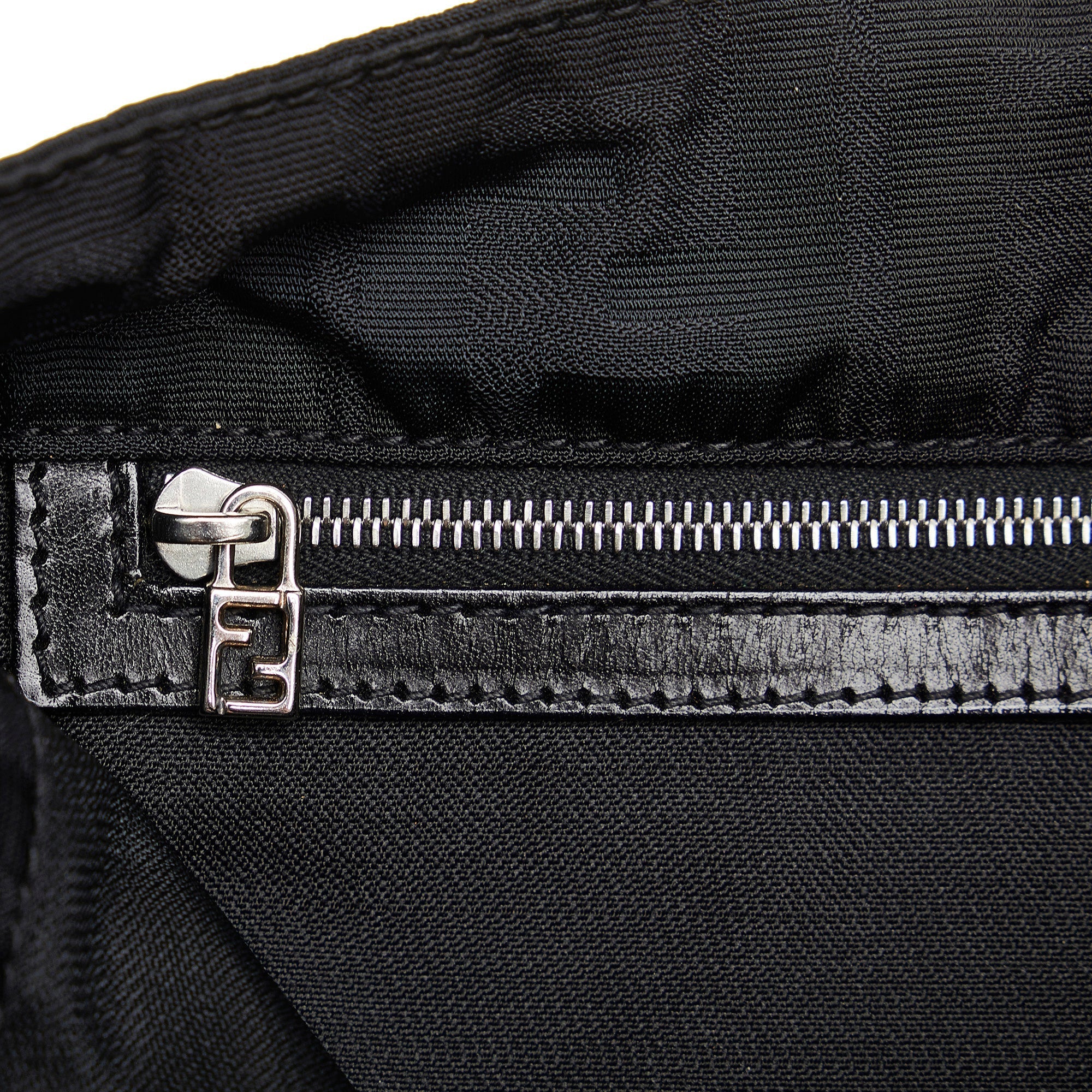 Fendi Crossbody Bag Black Zucca Canvas