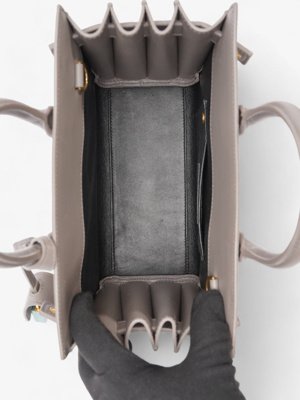 Saint Laurent Nano Sac De Jour Grey Leather