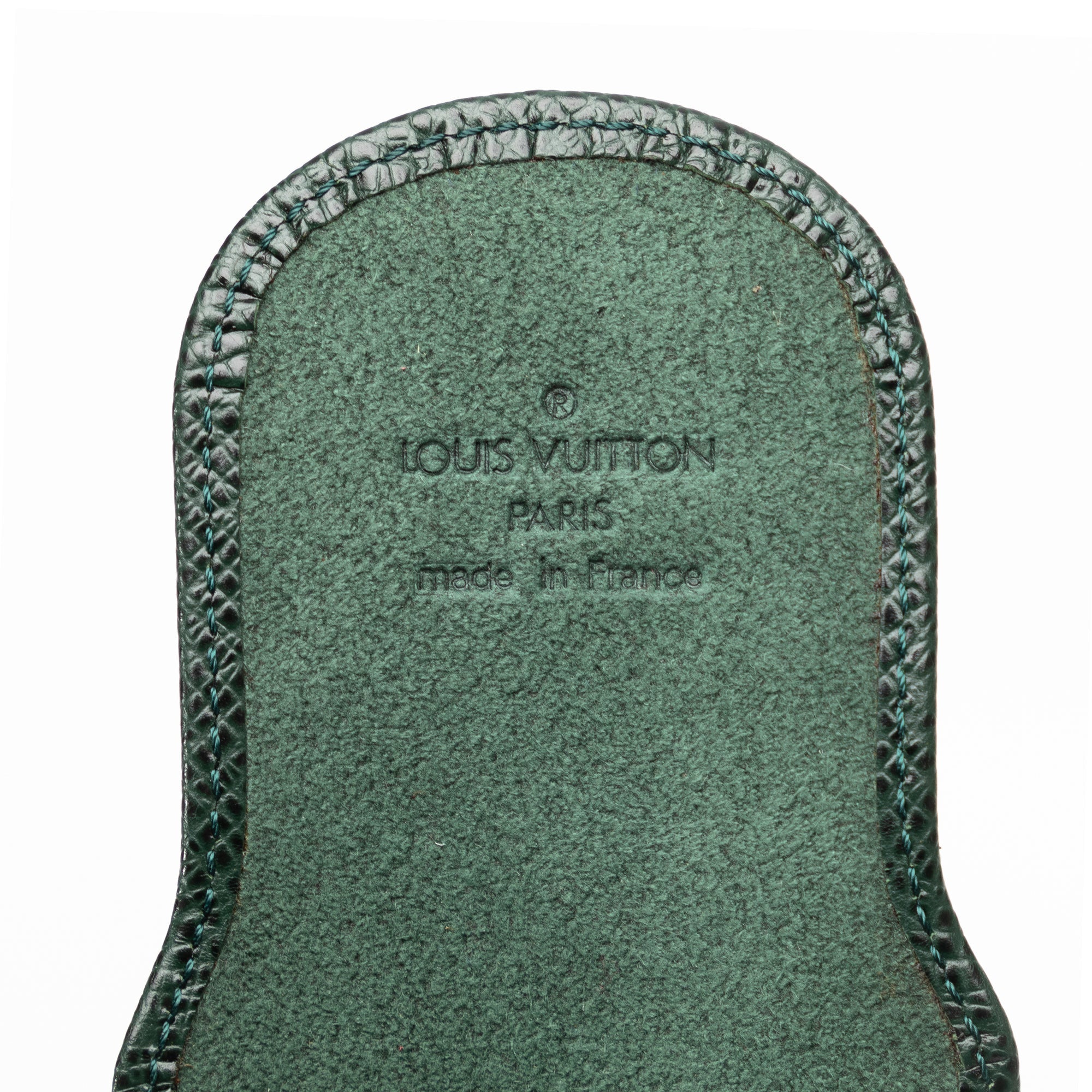 Green Louis Vuitton Taiga Etui Pen Case