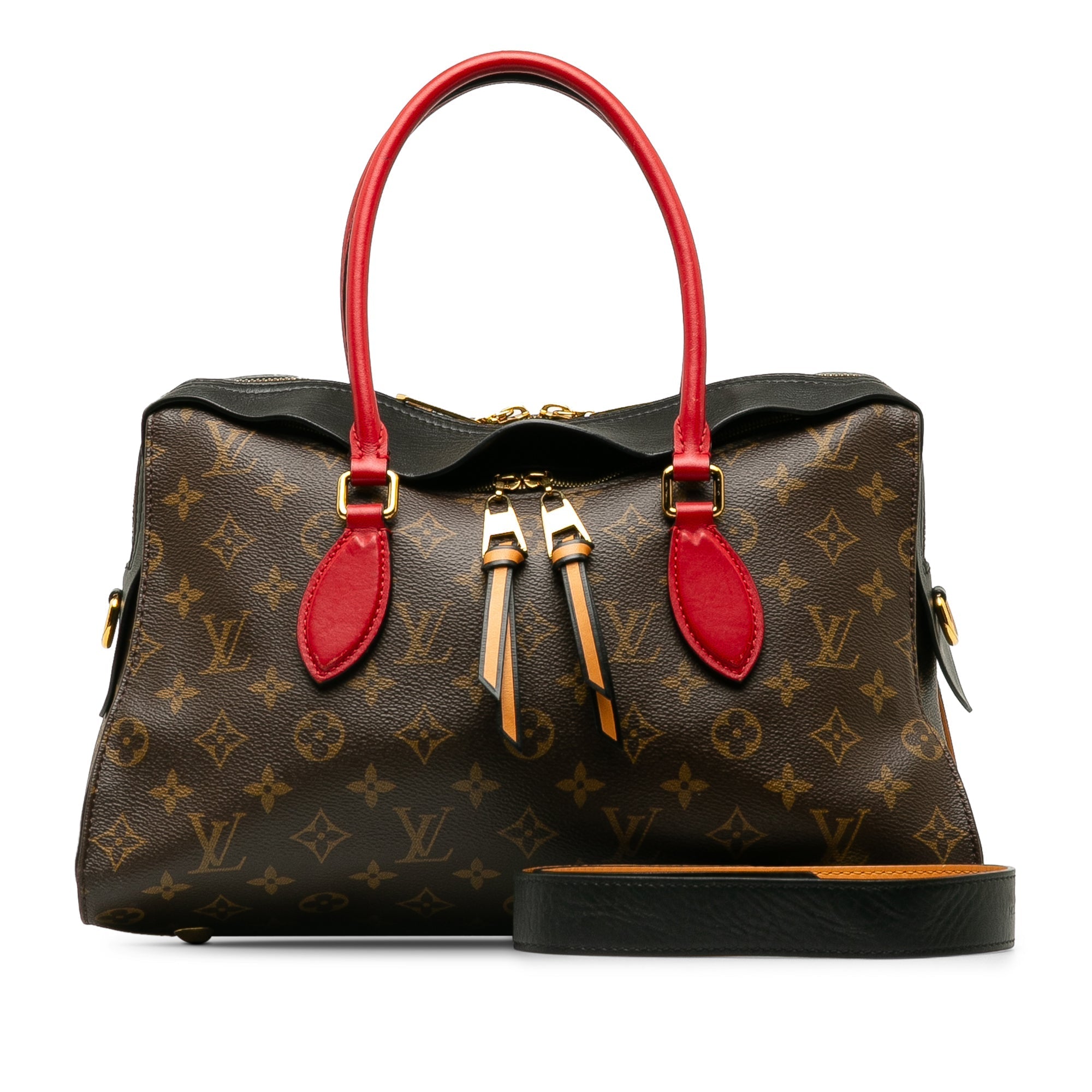 Brown Louis Vuitton Monogram Tuileries Satchel