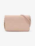 Burberry Henley Wallet On Chain Light Pink Grained Leather