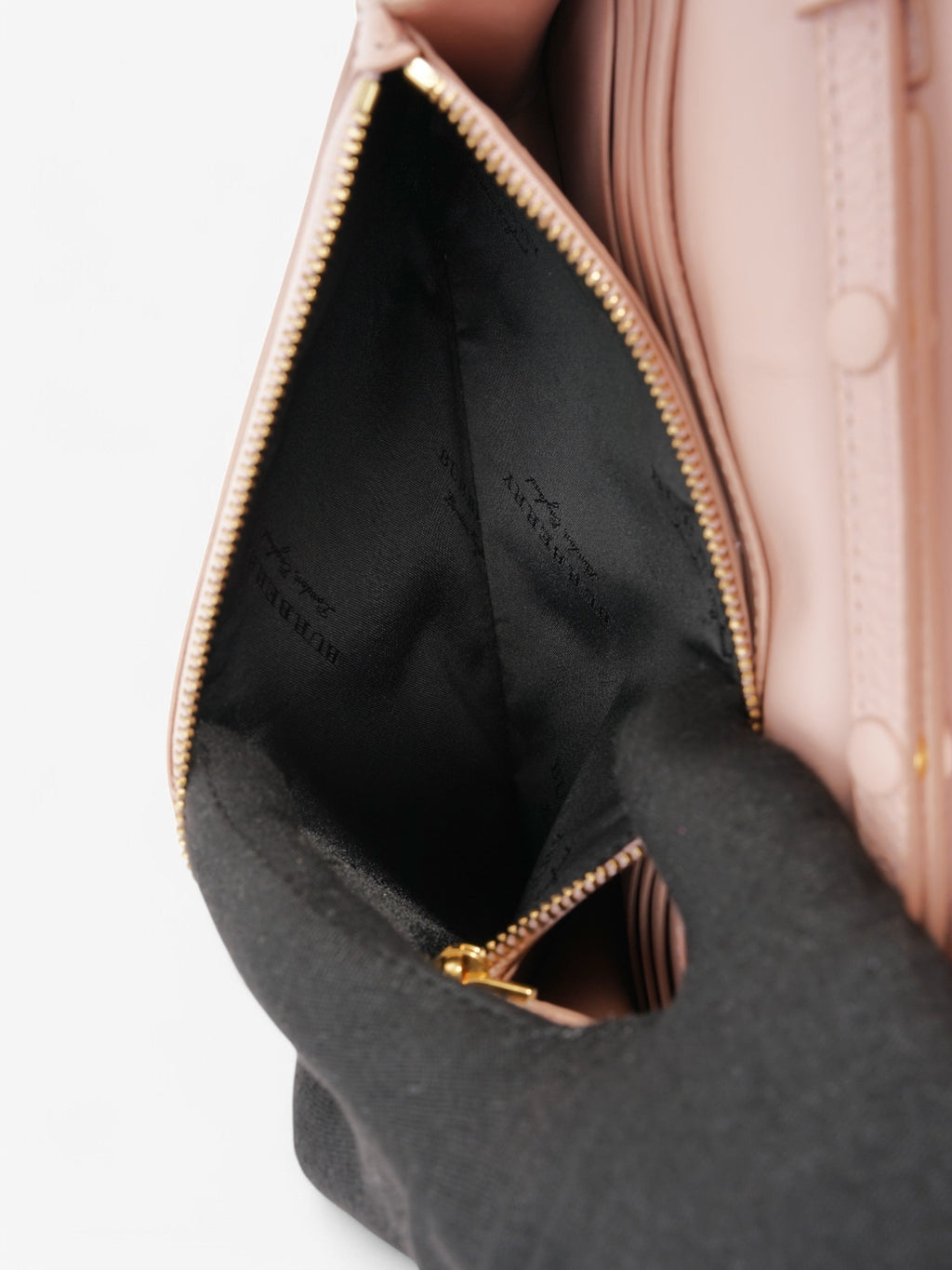 Burberry Henley Wallet On Chain Light Pink Grained Leather