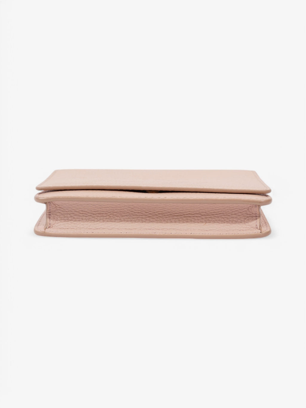 Burberry Henley Wallet On Chain Light Pink Grained Leather