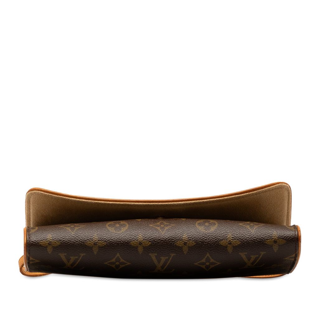 Brown Louis Vuitton Monogram Pochette Twin GM Crossbody Bag