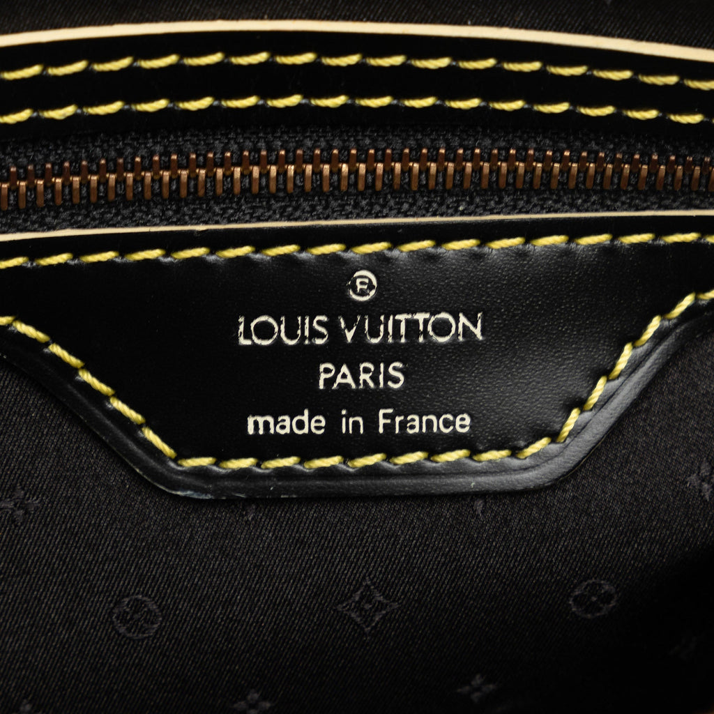 Black Louis Vuitton Suhali Lockit Clutch