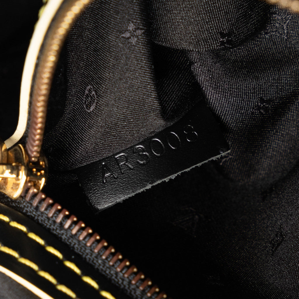 Black Louis Vuitton Suhali Lockit Clutch