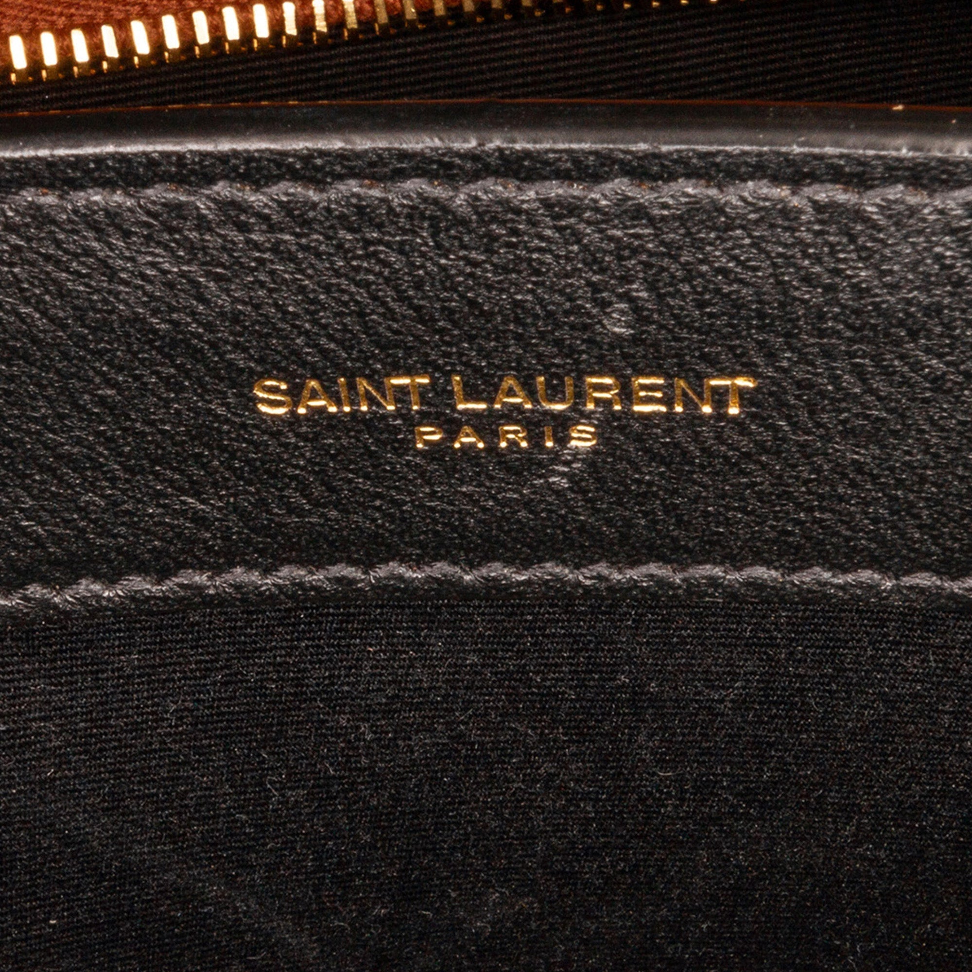 Beige Saint Laurent Medium Canvas Uptown Tote Satchel