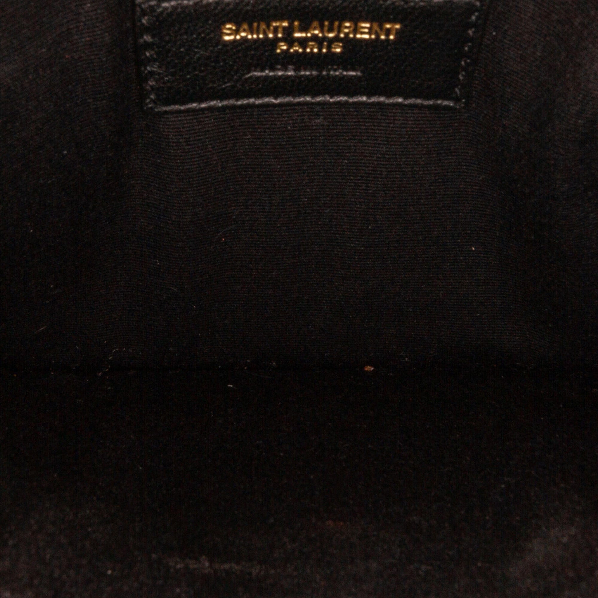 Yves Saint Laurent Uptown Tote Medium Brown Canvas