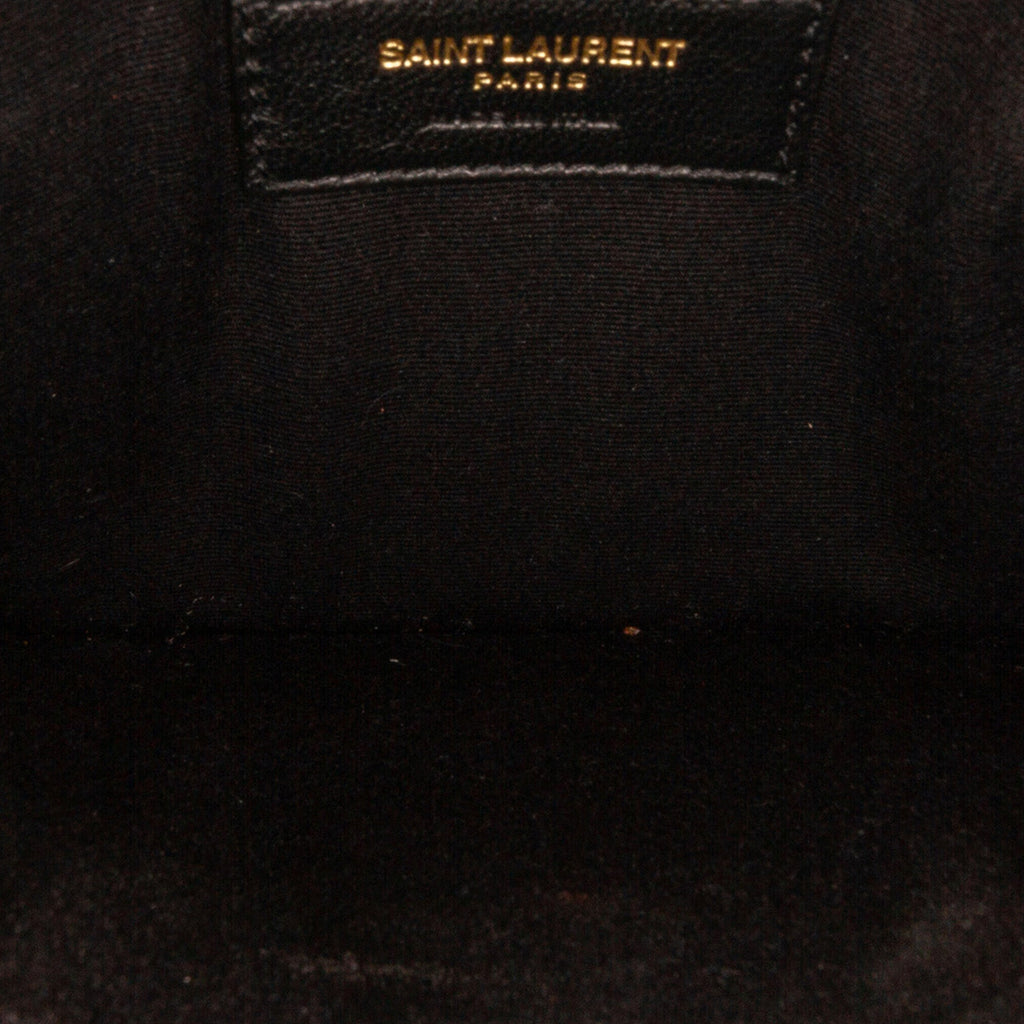 Beige Saint Laurent Medium Canvas Uptown Tote Satchel