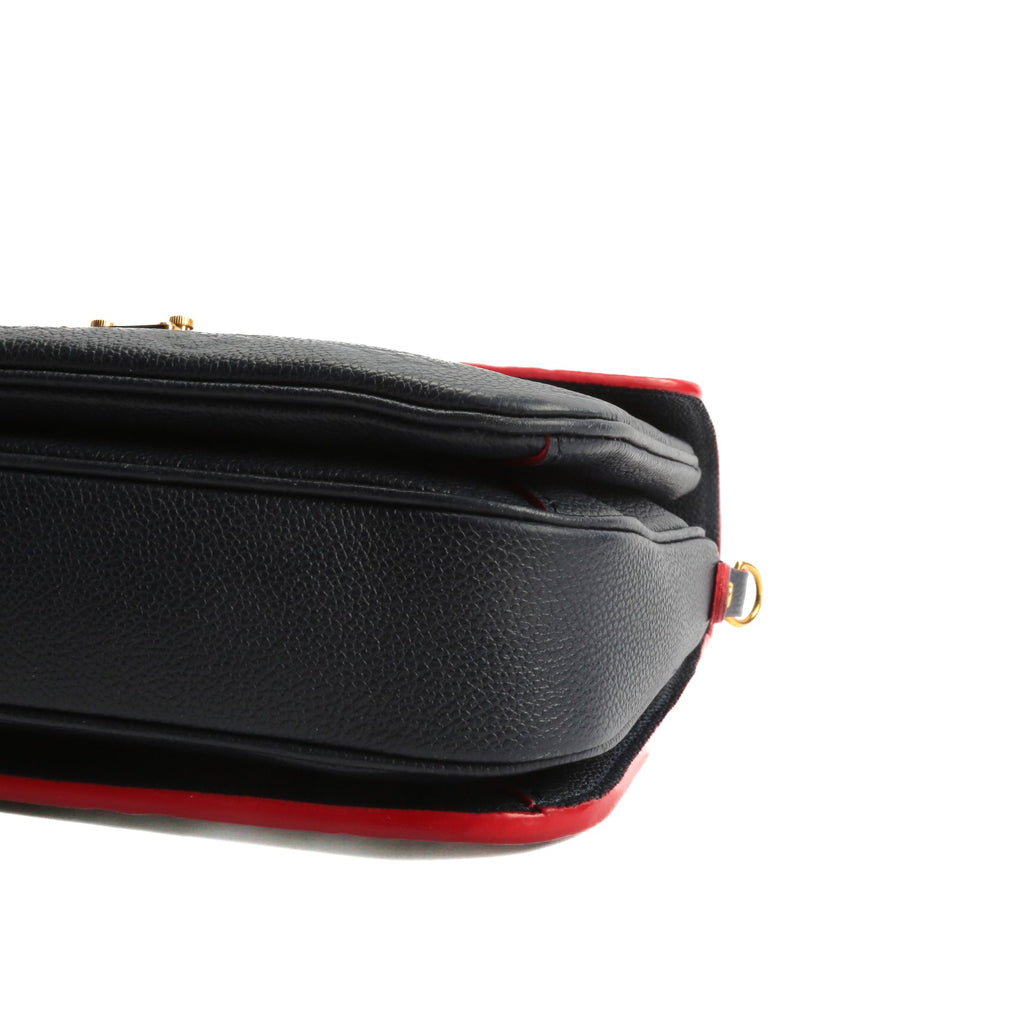 LOUIS VUITTON Monogram Empreinte Pochette Metis Blue
