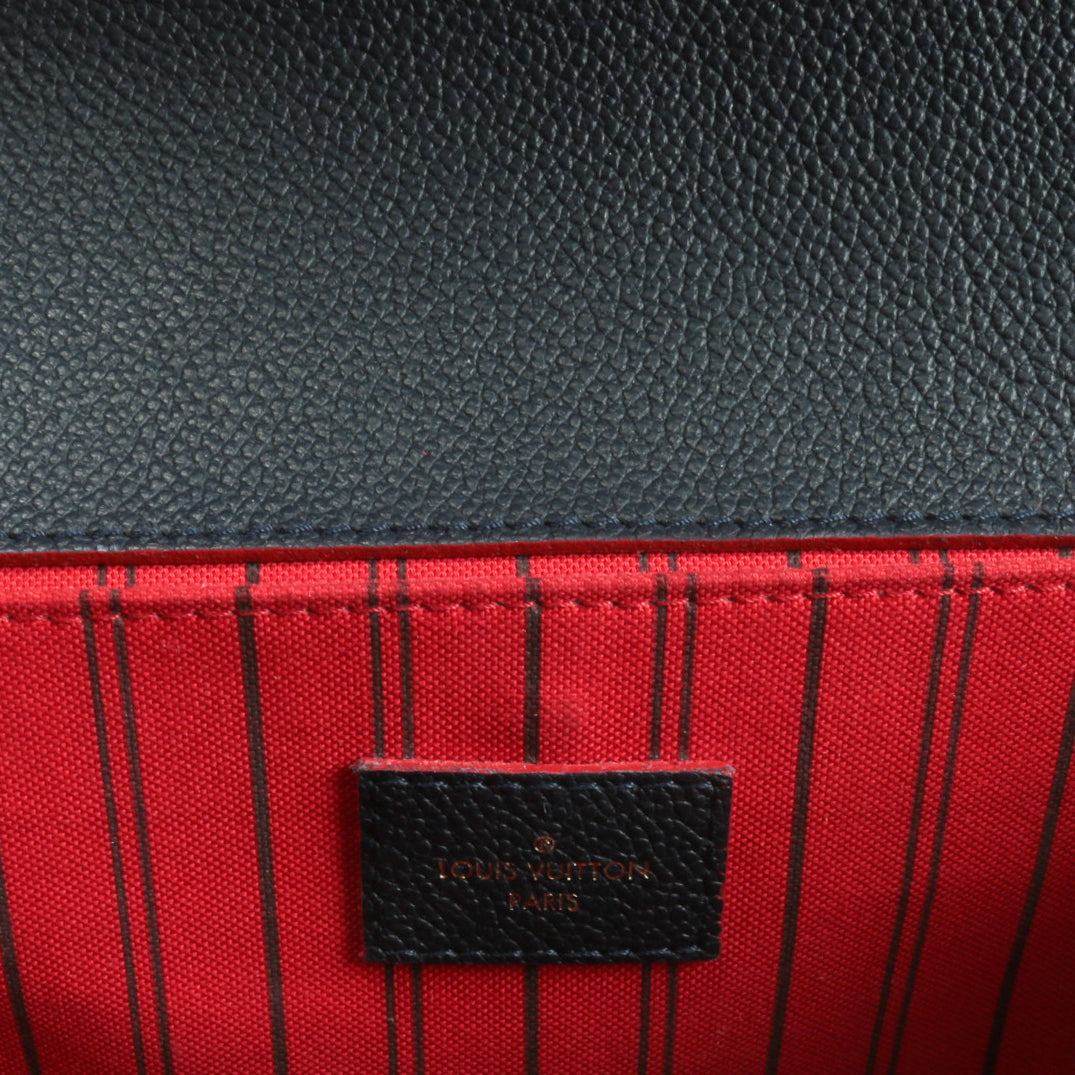LOUIS VUITTON Monogram Empreinte Pochette Metis Blue