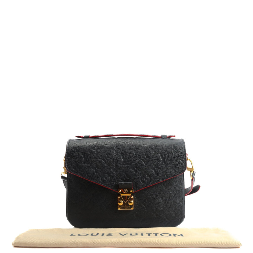 LOUIS VUITTON Monogram Empreinte Pochette Metis Blue