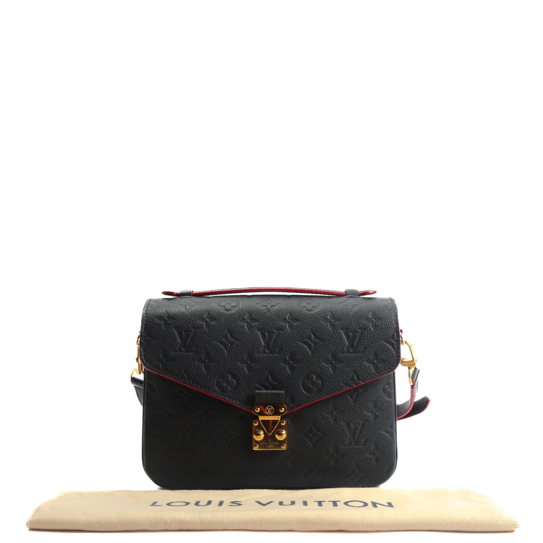 LOUIS VUITTON Monogram Empreinte Pochette Metis Blue