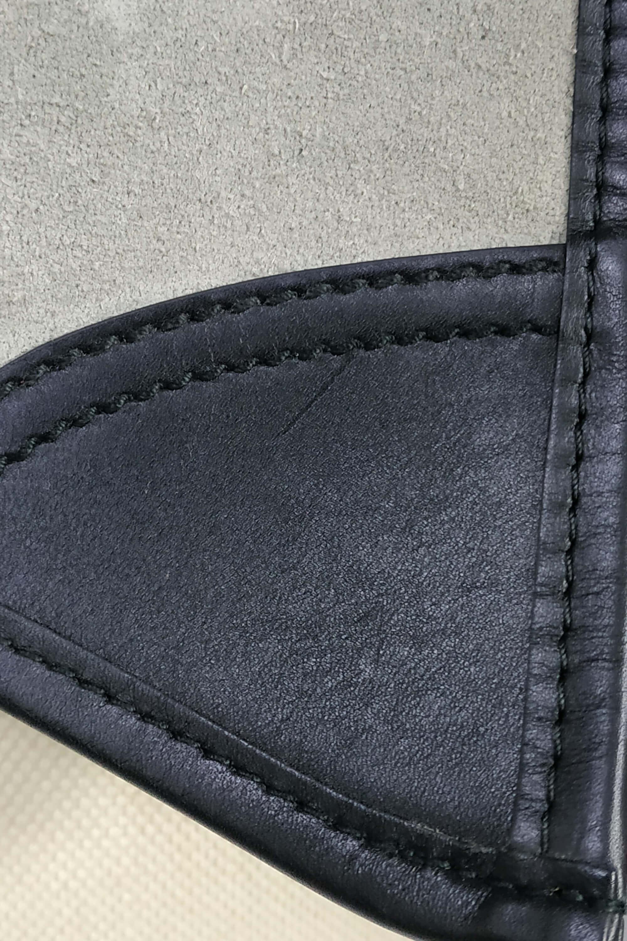 Buckle Tote Tricolor Beige Grey Black
