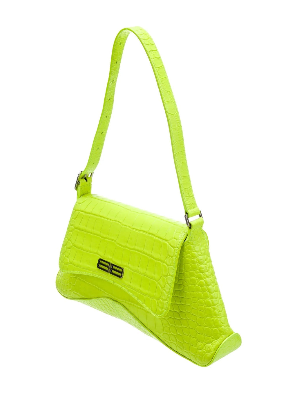 BALENCIAGA CROC EMBOSSED CALFSKIN MEDIUM XX FLAP BAG