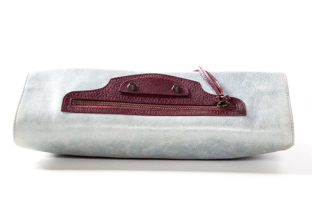 Balenciaga Multicolored Leather Motocross Envelope Clutch