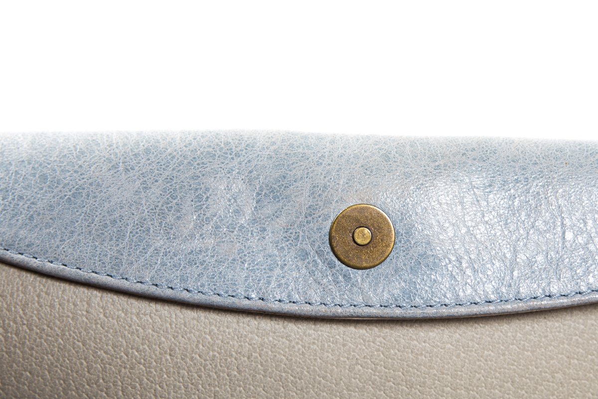 Balenciaga Multicolored Leather Motocross Envelope Clutch