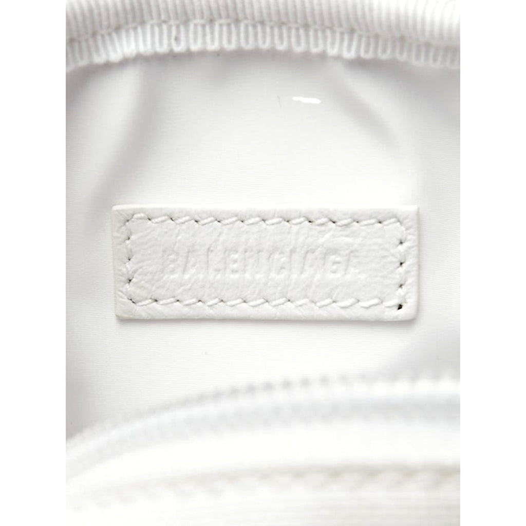 Balenciaga Nasa Logo Phone Holder Crossbody Bag White Recycled Nylon