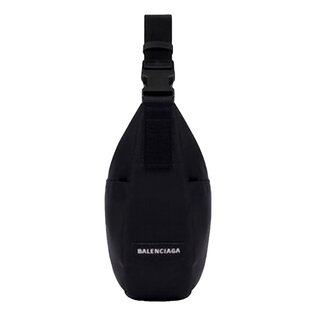 Balenciaga Nasa Logo Sling Shoulder Crossbody Bag Black Recycled Nylon