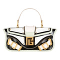 Balmain Blaze Mint Green Leather Baguette Top Handle Crossbody Bag