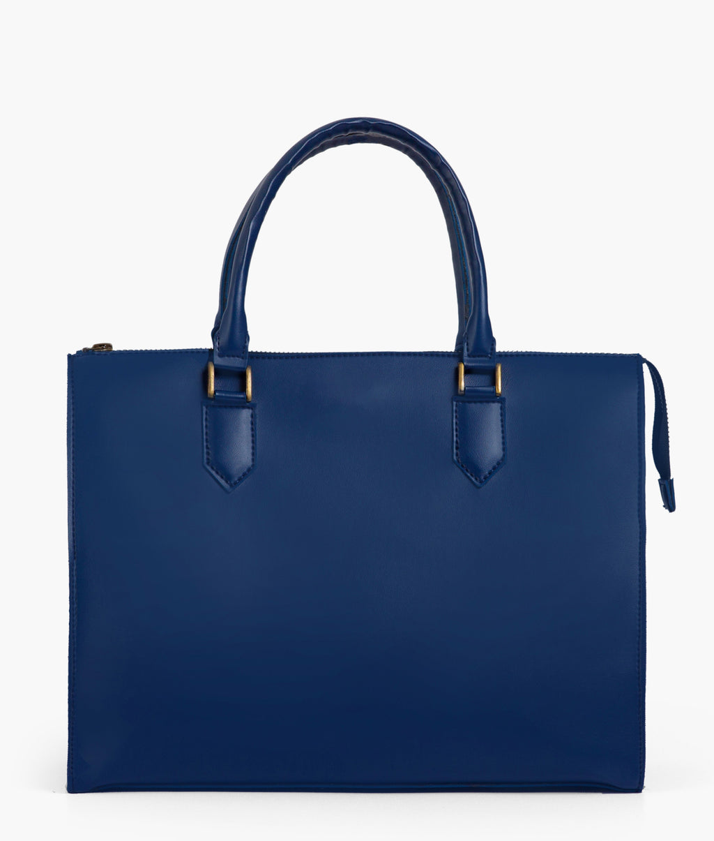 Blue workplace handbag