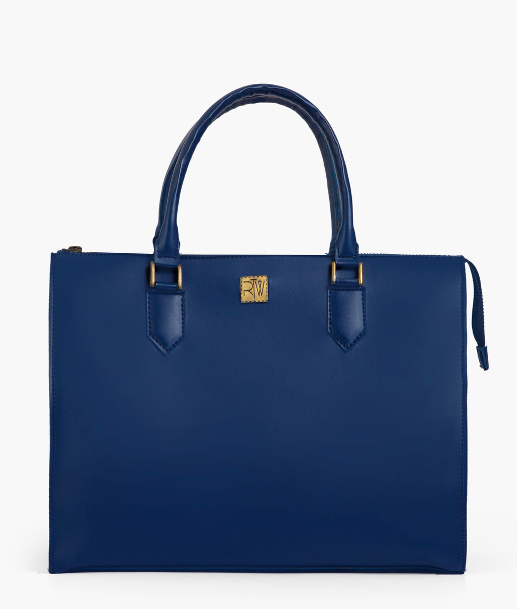 Blue workplace handbag