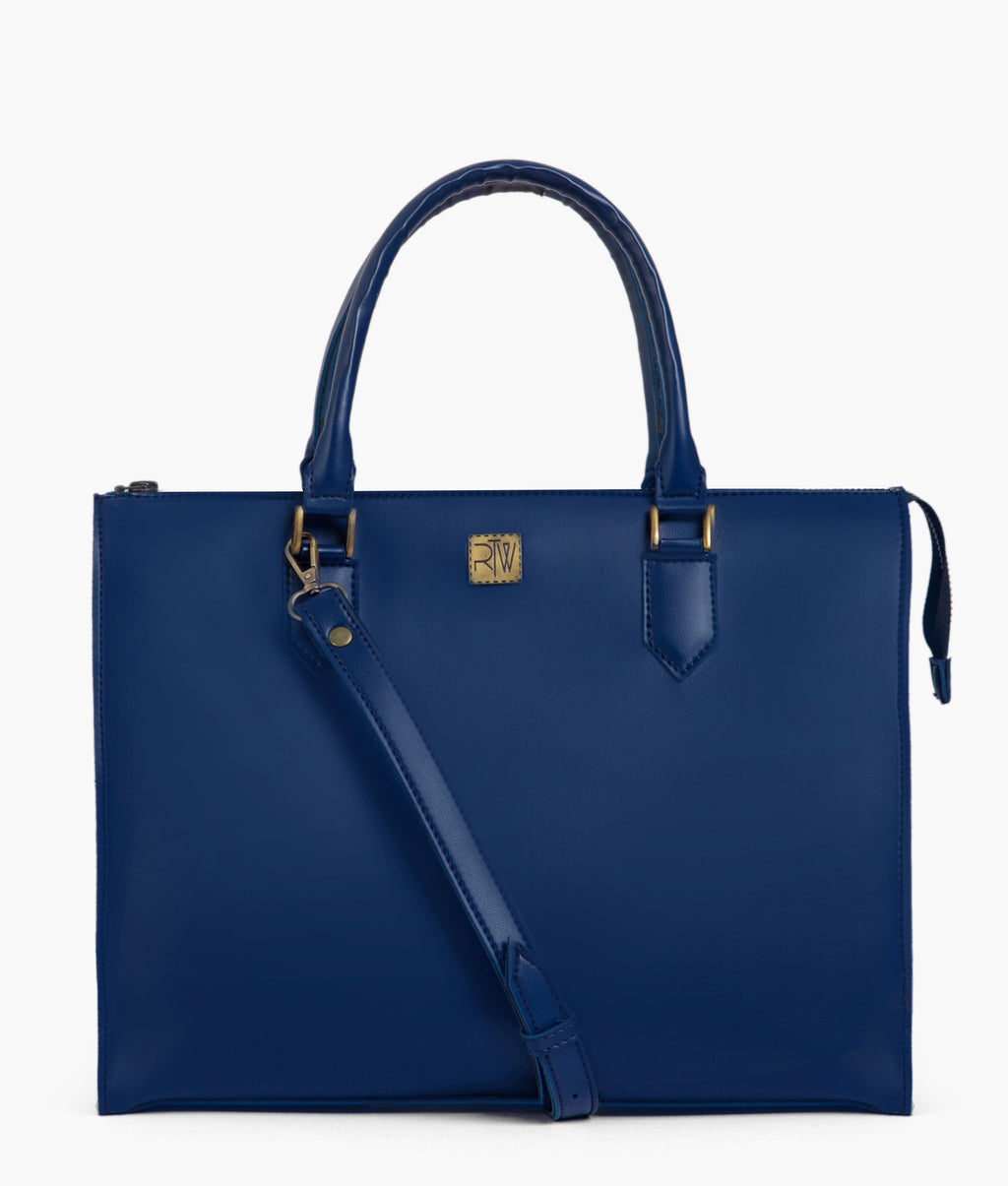 Blue workplace handbag