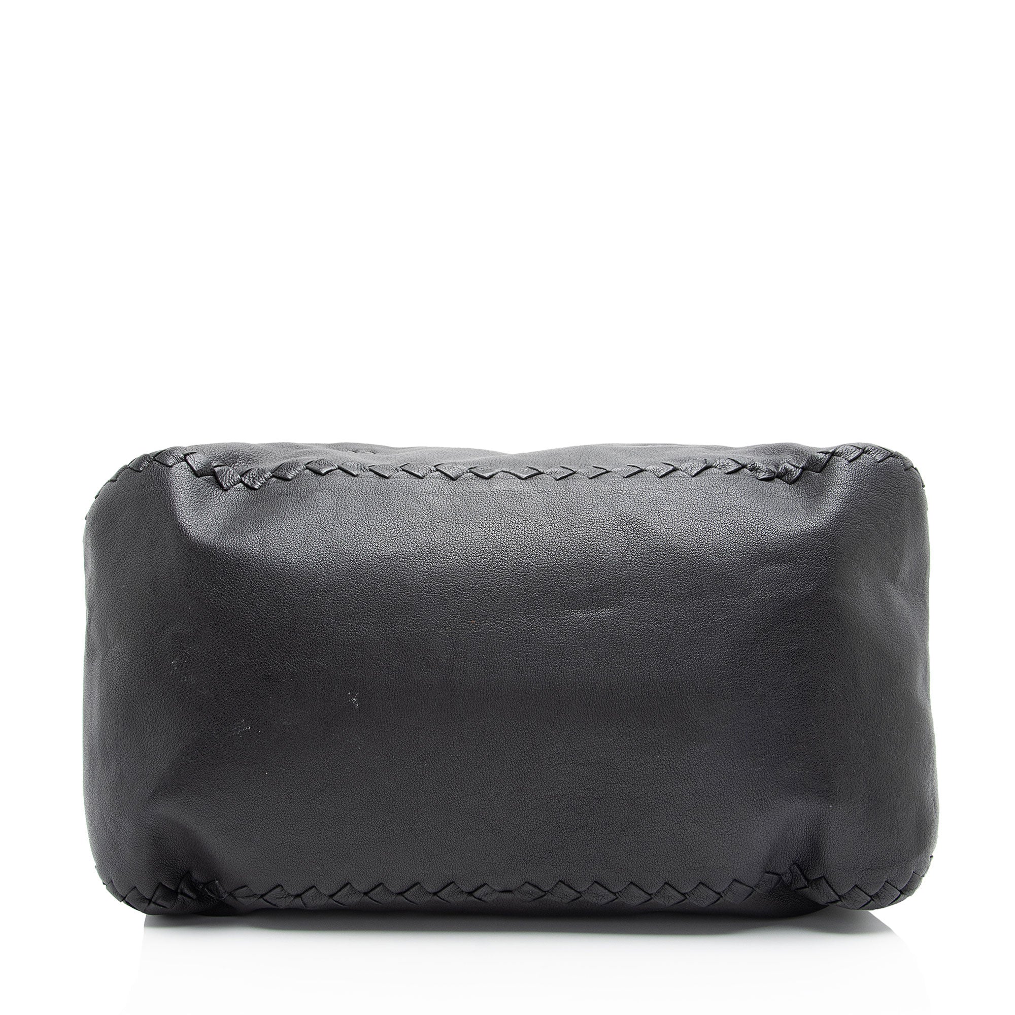 Bottega Veneta Buffalo Leather Satchel (SHF-W1iSWN)