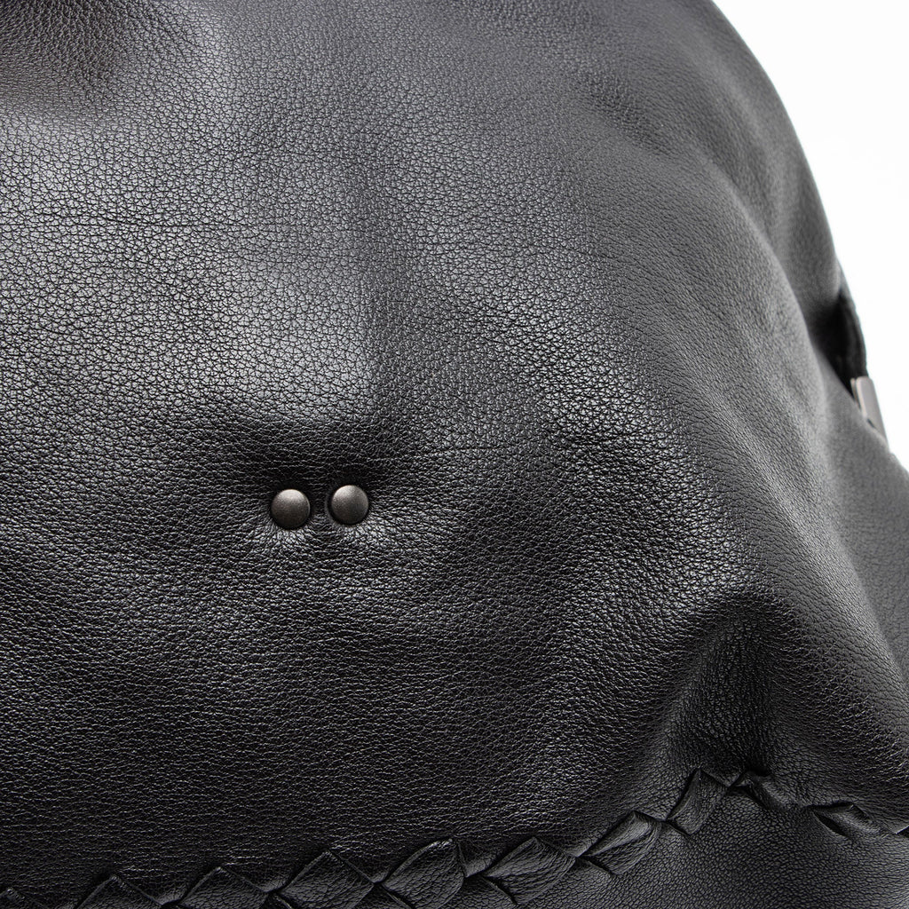 Bottega Veneta Buffalo Leather Satchel (SHF-W1iSWN)