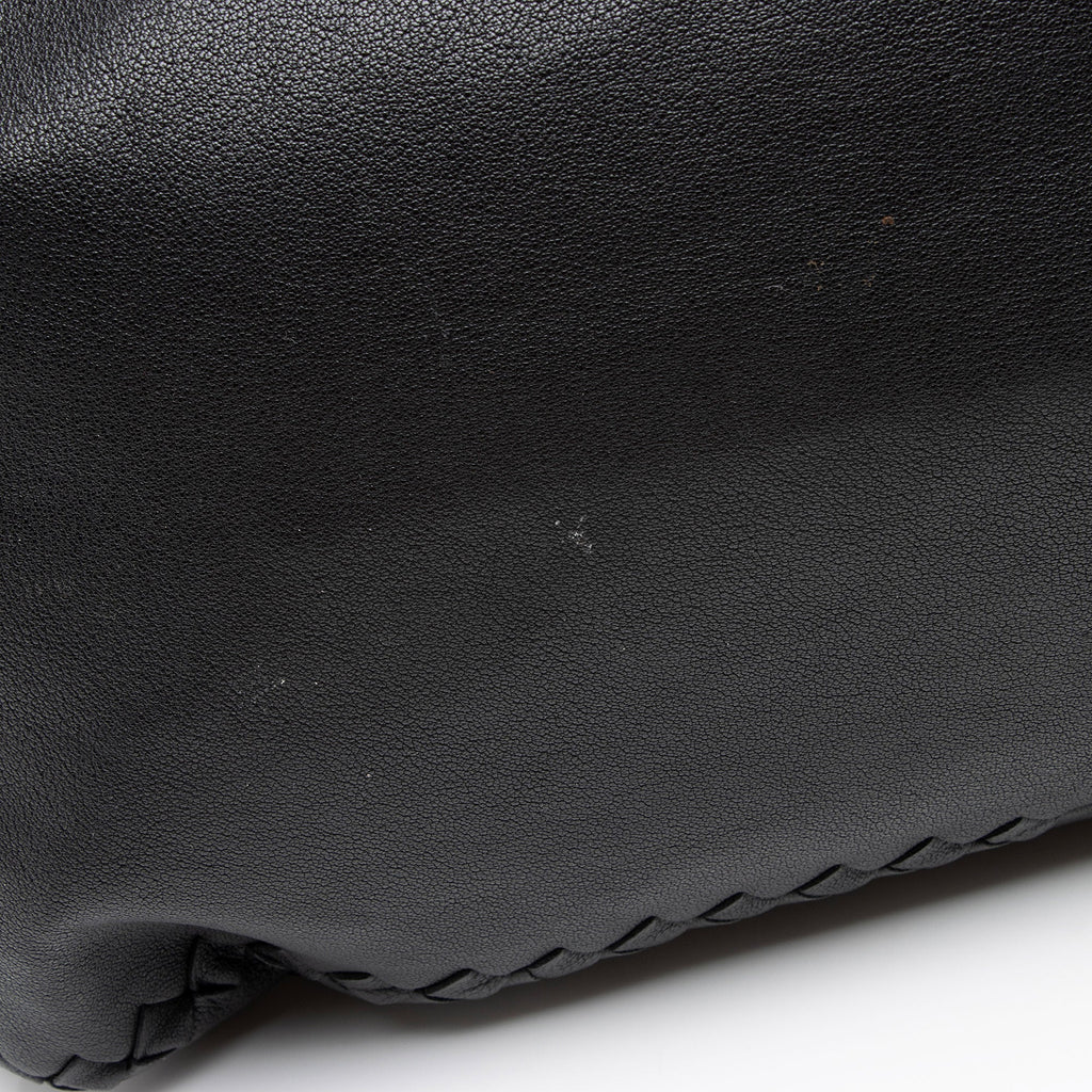 Bottega Veneta Buffalo Leather Satchel (SHF-W1iSWN)