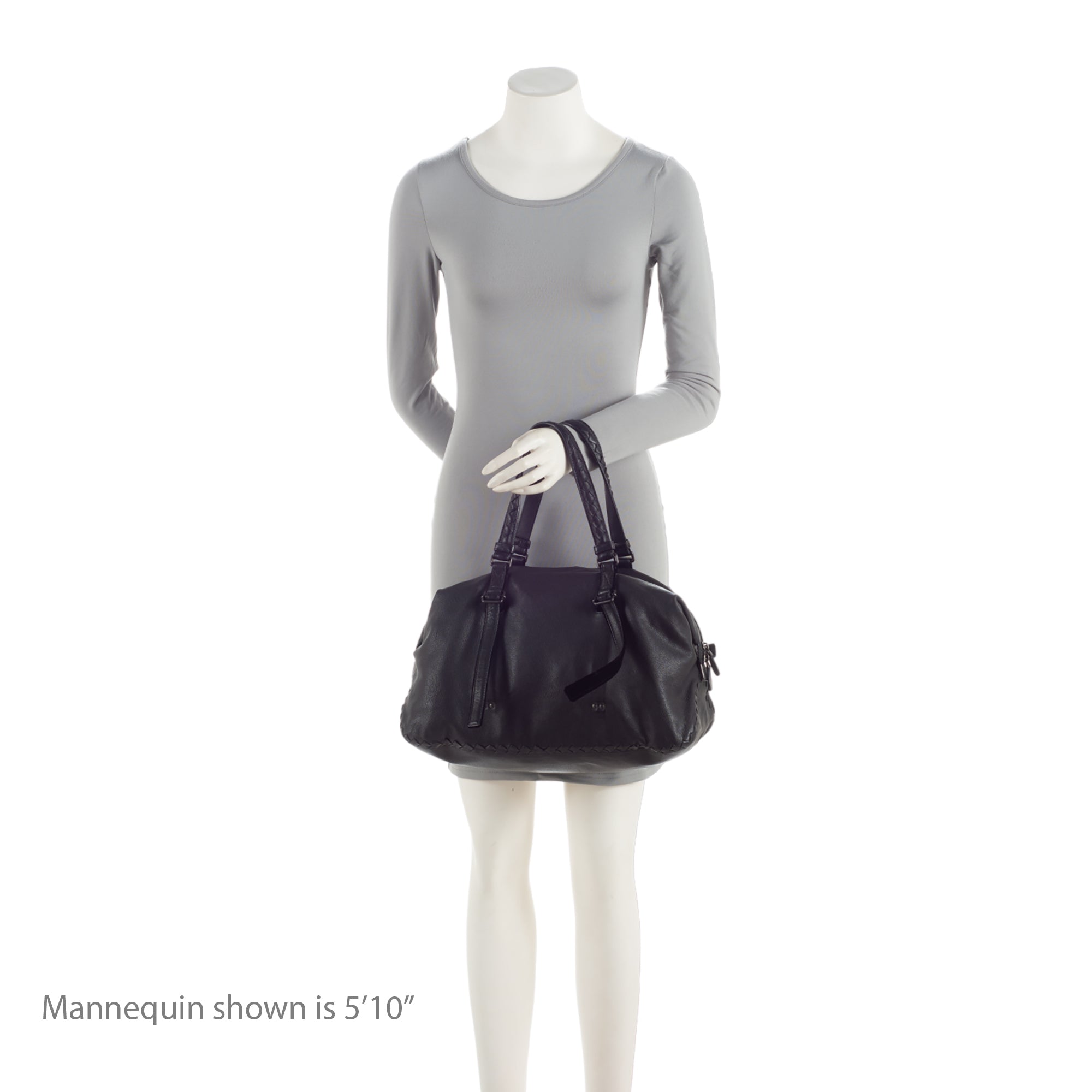 Bottega Veneta Buffalo Leather Satchel (SHF-W1iSWN)