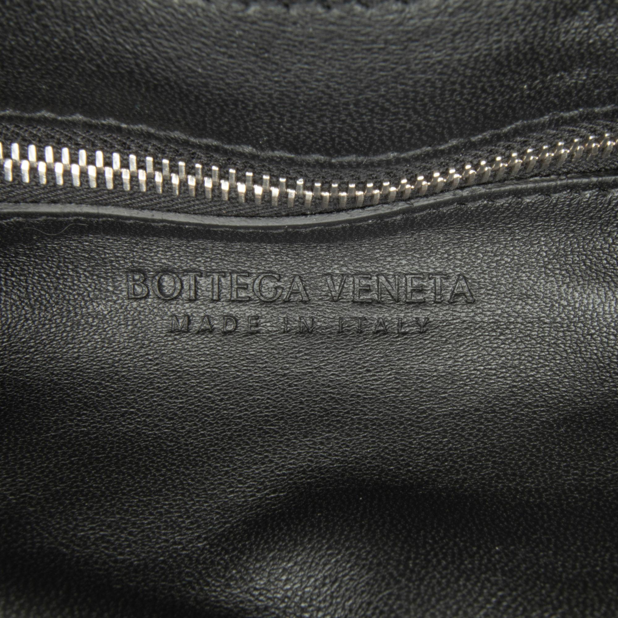 Bottega Veneta Calfskin Intrecciato Padded Chain Cassette Satchel (SHG-535Auh)
