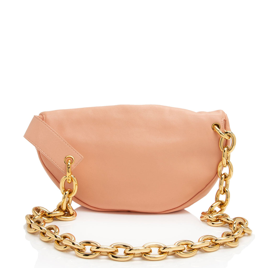 Bottega Veneta Calfskin The Belt Chain Pouch (SHF-7wK4Um)
