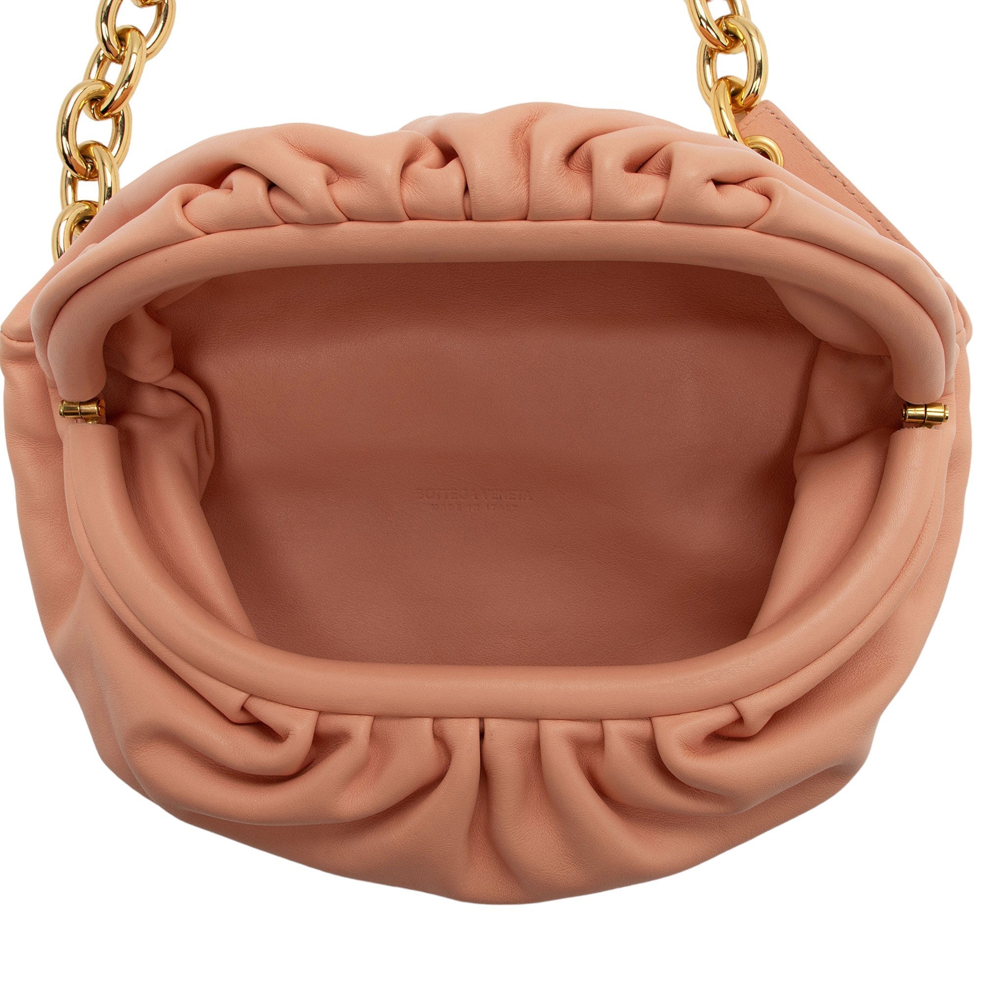 Bottega Veneta Calfskin The Belt Chain Pouch (SHF-7wK4Um)