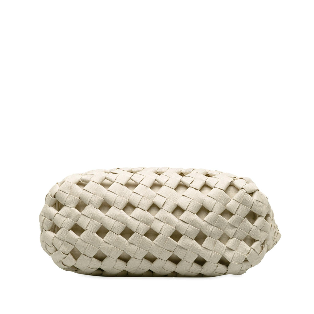 Bottega Veneta Canvas Window Woven Satchel (SHG-7SHWpr)