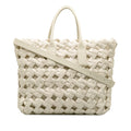 Bottega Veneta Canvas Window Woven Satchel (SHG-7SHWpr)