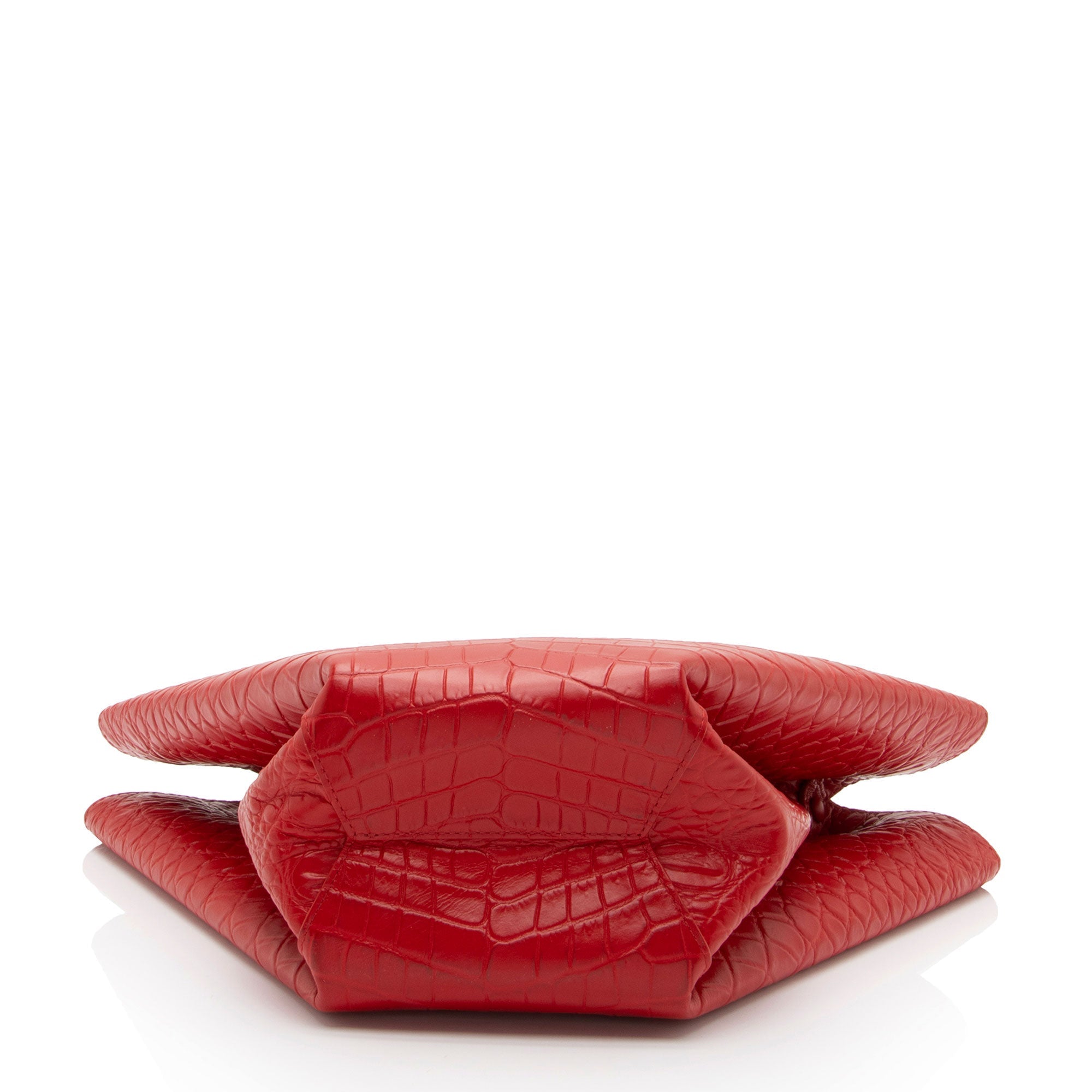 Bottega Veneta Croc Embossed Doll Tote (SHF-CxLKHC)