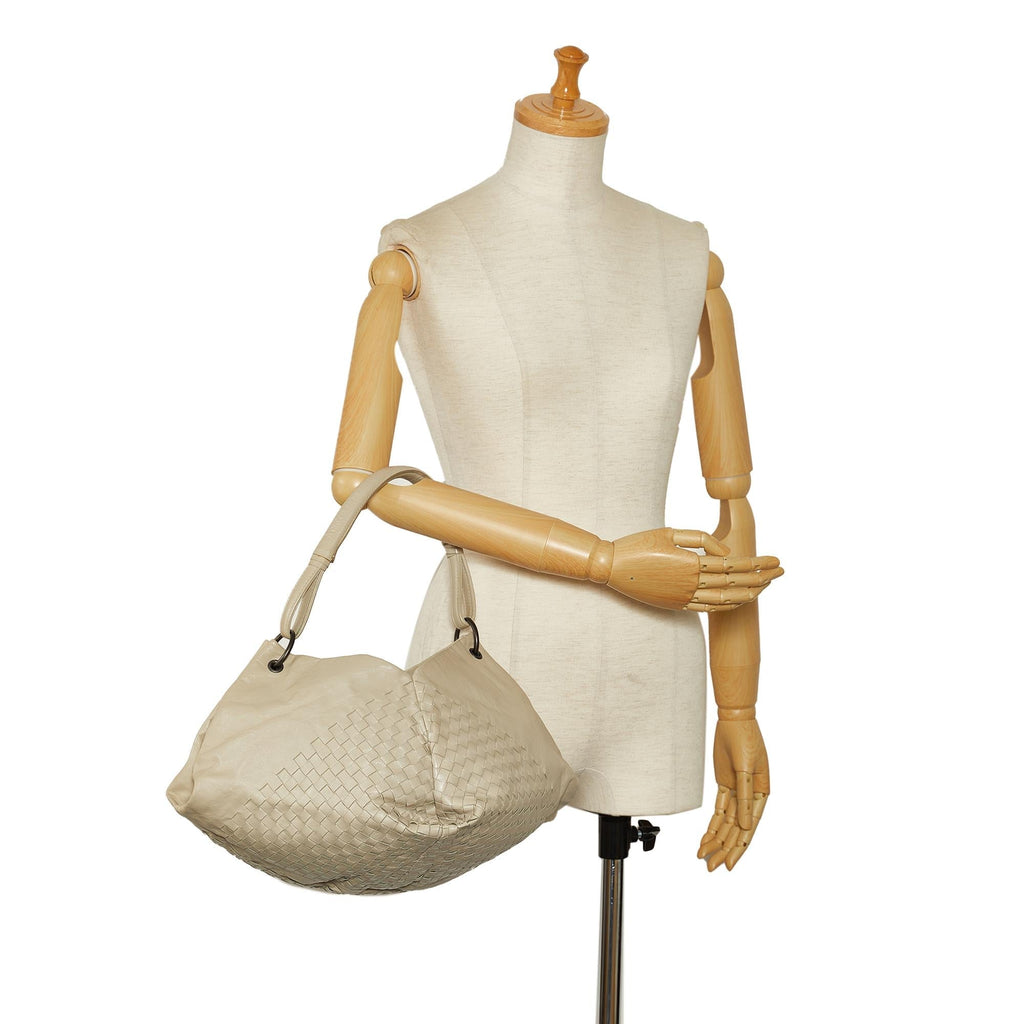 Bottega Veneta Intrecciato Aquilone Fortune Cookie Hobo (SHG-FJDG7x)