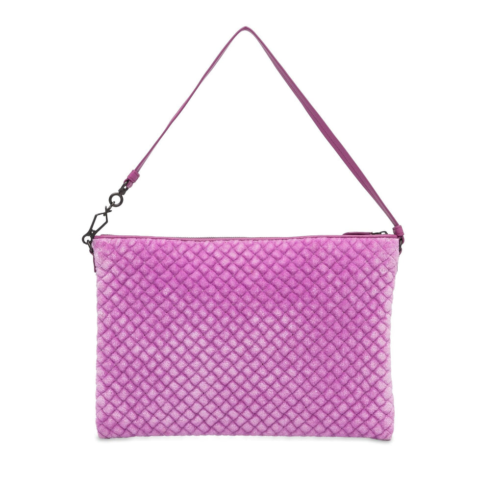 Bottega Veneta Intrecciato Butterfly Pochette Velvet Shoulder Bag (SHG-zQpmgw)