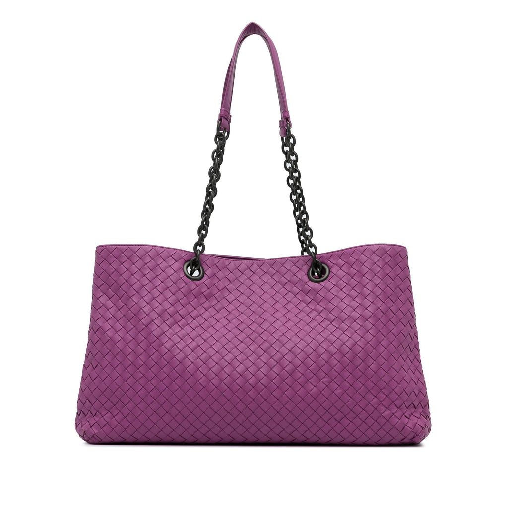 Bottega Veneta Intrecciato Chain Tote Bag (SHG-IICyab)