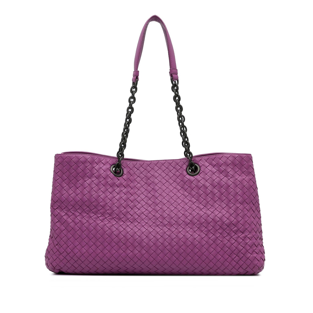 Bottega Veneta Intrecciato Chain Tote Bag (SHG-IICyab)