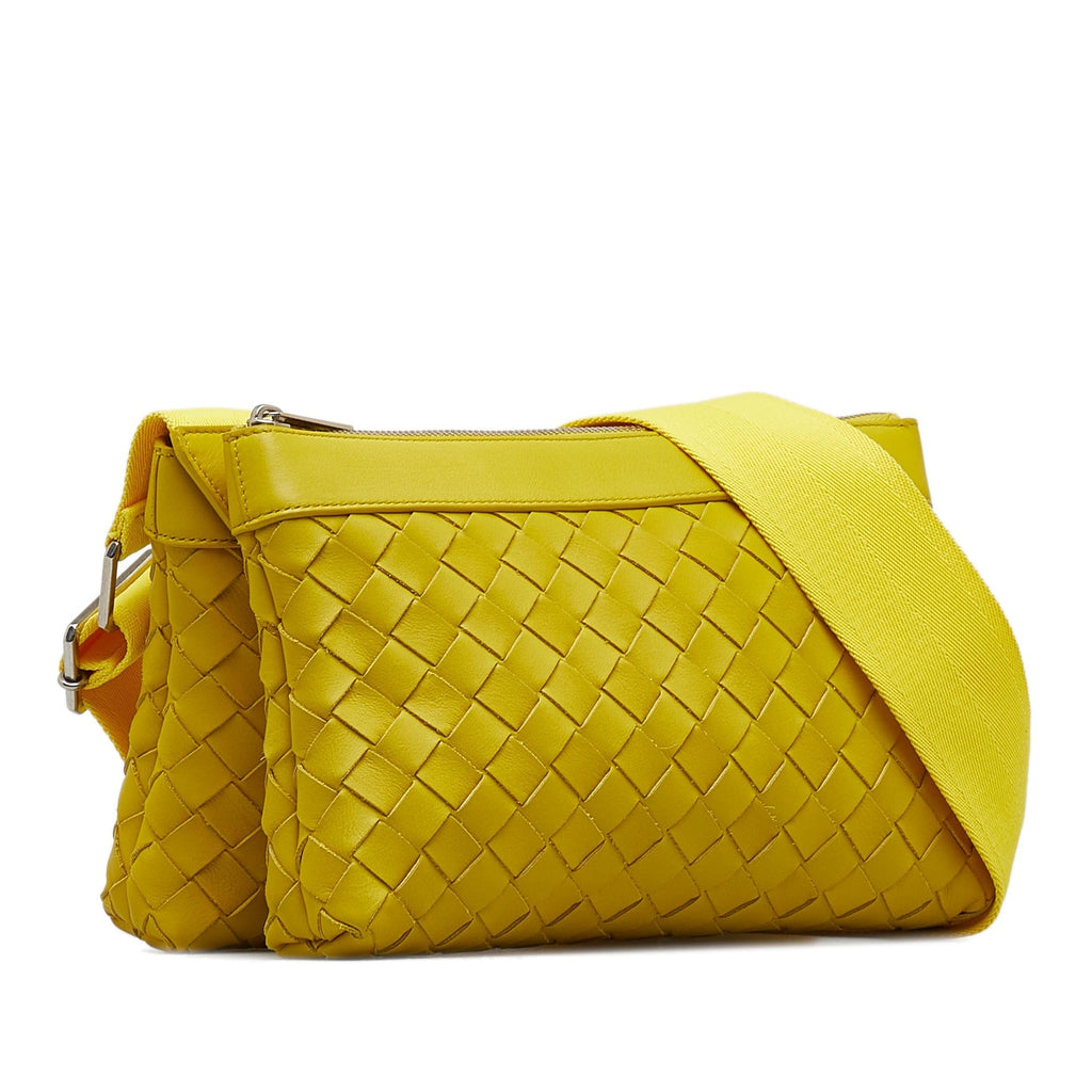 Bottega Veneta Intrecciato Duo Crossbody Bag (SHG-ox308L)