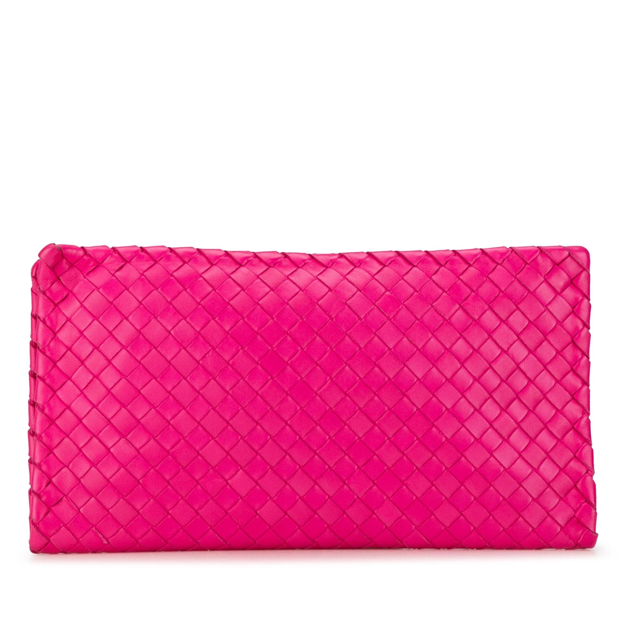 Bottega Veneta Intrecciato Flap Clutch (SHG-2qUOwB)