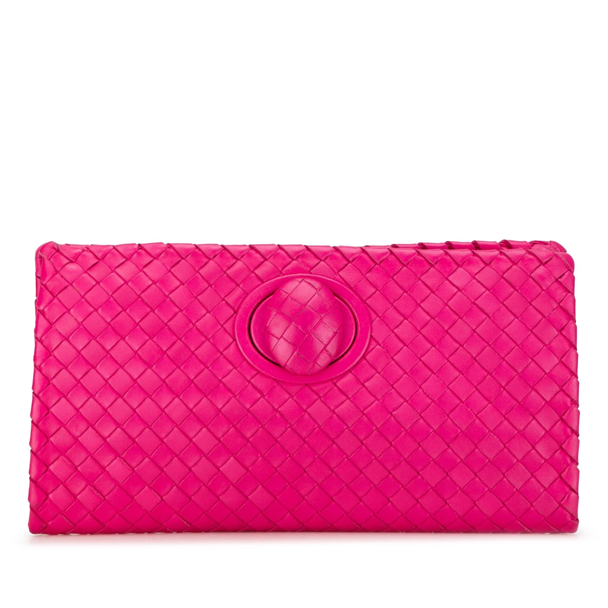 Bottega Veneta Intrecciato Flap Clutch (SHG-2qUOwB)