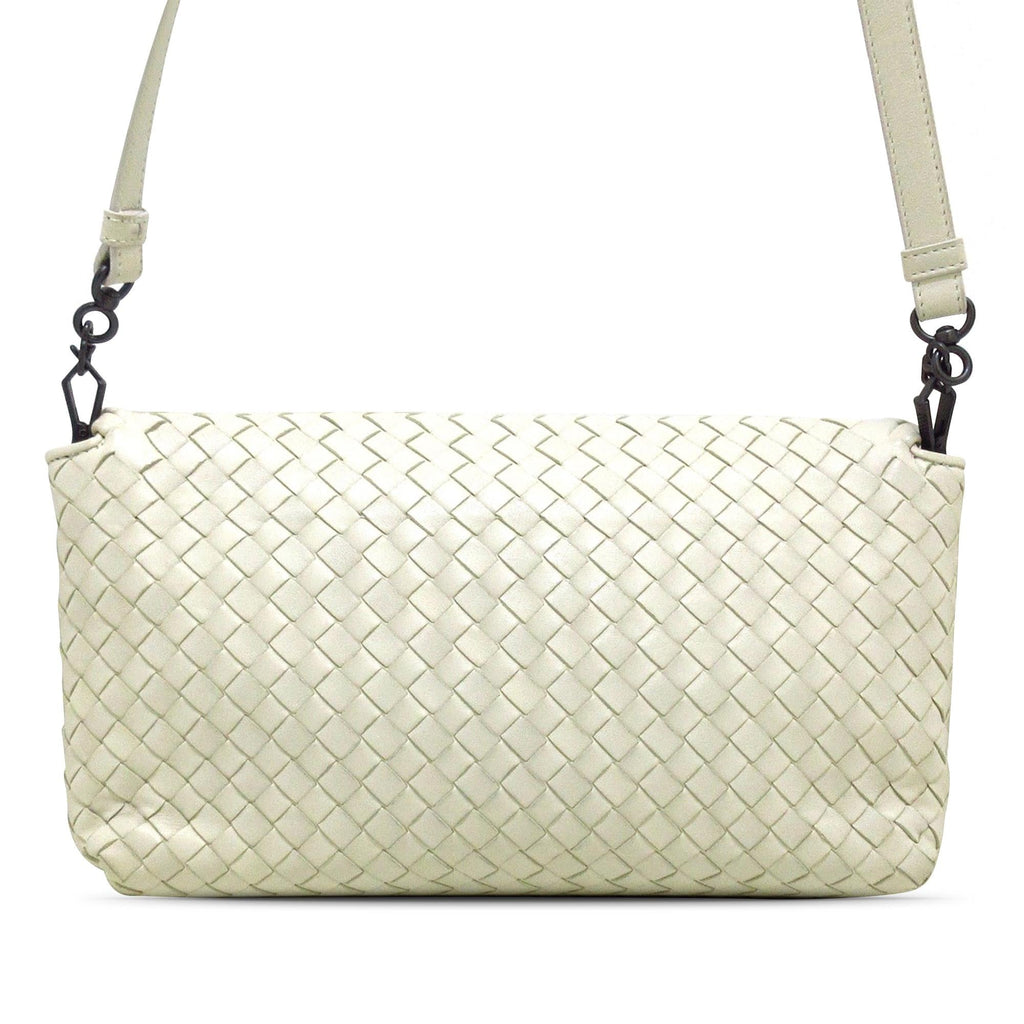Bottega Veneta Intrecciato Flap Crossbody Bag (SHG-wEXfxE)